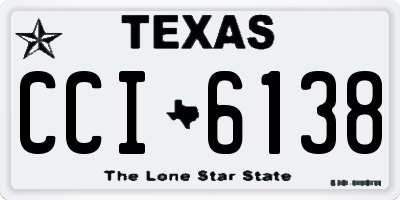 TX license plate CCI6138