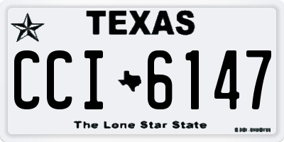 TX license plate CCI6147