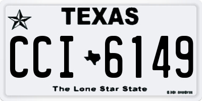 TX license plate CCI6149