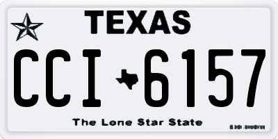TX license plate CCI6157