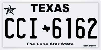 TX license plate CCI6162