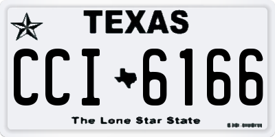 TX license plate CCI6166