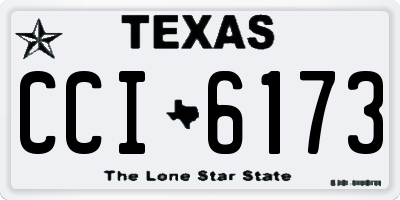 TX license plate CCI6173