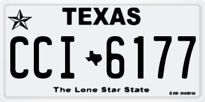 TX license plate CCI6177