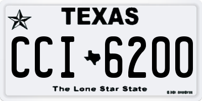 TX license plate CCI6200