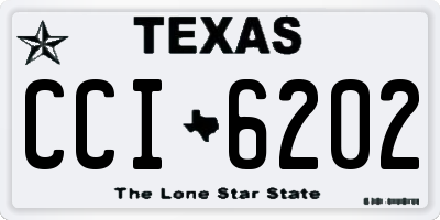 TX license plate CCI6202