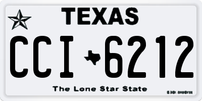 TX license plate CCI6212