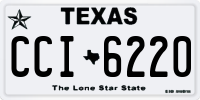 TX license plate CCI6220