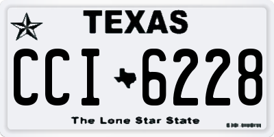 TX license plate CCI6228
