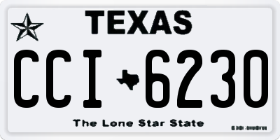 TX license plate CCI6230