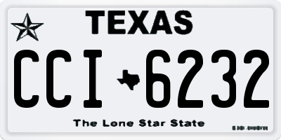 TX license plate CCI6232