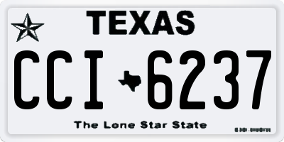 TX license plate CCI6237