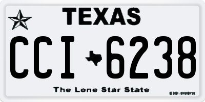 TX license plate CCI6238