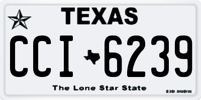 TX license plate CCI6239