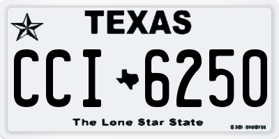 TX license plate CCI6250