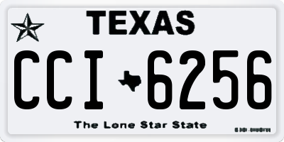 TX license plate CCI6256