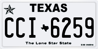 TX license plate CCI6259