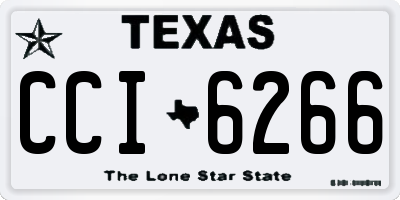 TX license plate CCI6266