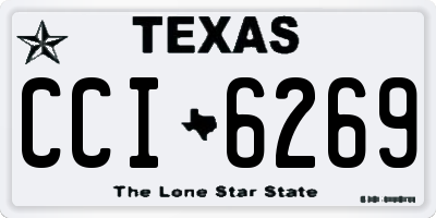 TX license plate CCI6269