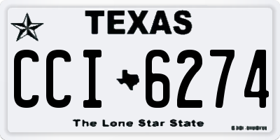 TX license plate CCI6274