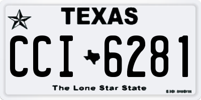 TX license plate CCI6281