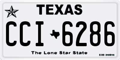 TX license plate CCI6286