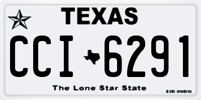 TX license plate CCI6291