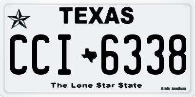 TX license plate CCI6338