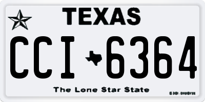 TX license plate CCI6364
