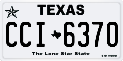 TX license plate CCI6370