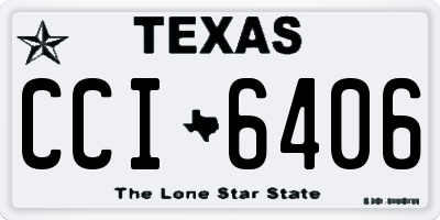 TX license plate CCI6406