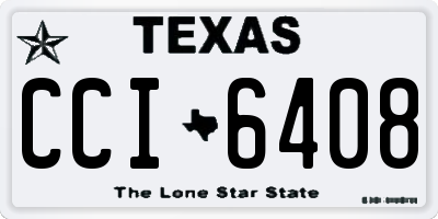 TX license plate CCI6408