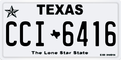 TX license plate CCI6416