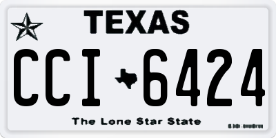 TX license plate CCI6424