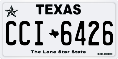 TX license plate CCI6426