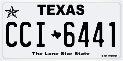 TX license plate CCI6441