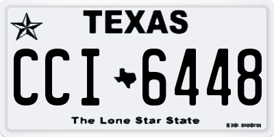 TX license plate CCI6448