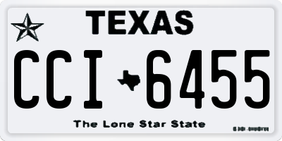 TX license plate CCI6455