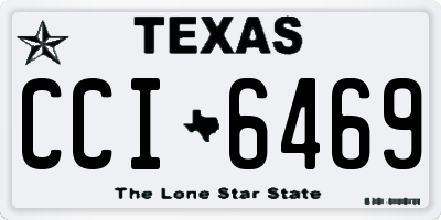 TX license plate CCI6469