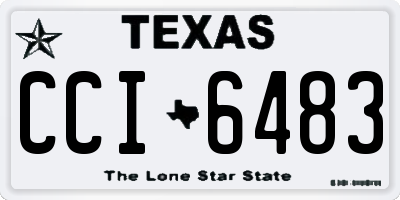 TX license plate CCI6483