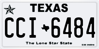 TX license plate CCI6484