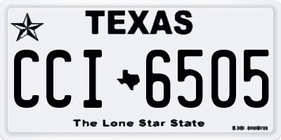 TX license plate CCI6505