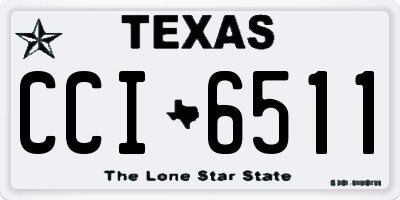 TX license plate CCI6511
