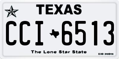 TX license plate CCI6513
