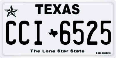 TX license plate CCI6525