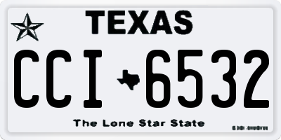 TX license plate CCI6532