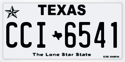 TX license plate CCI6541