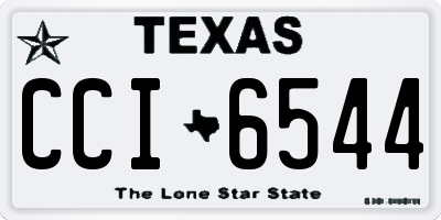 TX license plate CCI6544