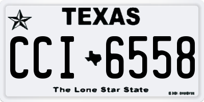 TX license plate CCI6558