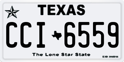 TX license plate CCI6559